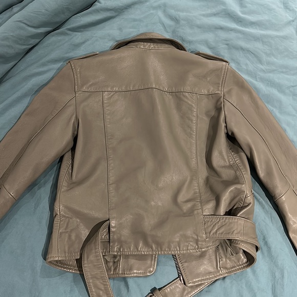 Allsaints Balfern biker jacket sage green - Picture 4 of 6